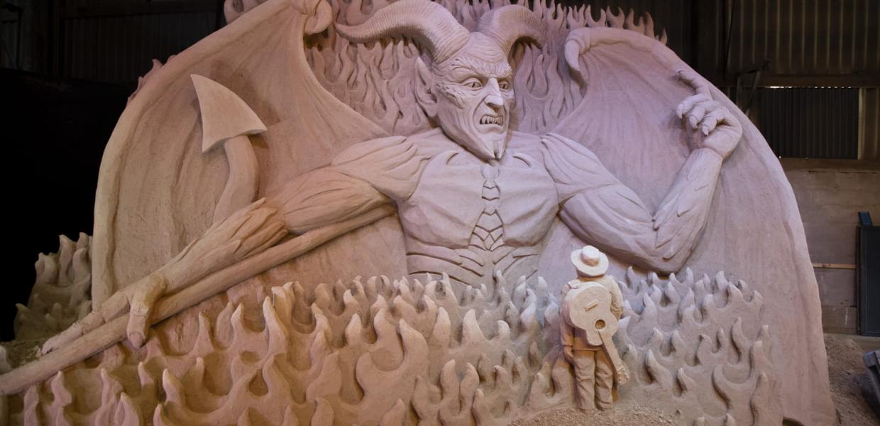 Hundested Sandskulptur Park - Se smukke sandskulpturer på Havnen i Hundested