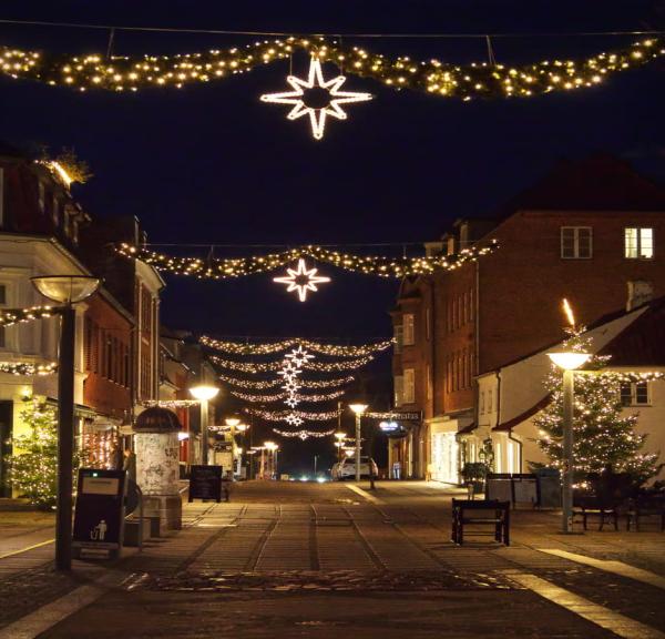 Fredensborg by ved juletid